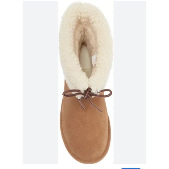 New Ugg Australia Women's Tan Sarissa Shearling Short Boots Size US6/ UK4 - Picture 3 of 13
